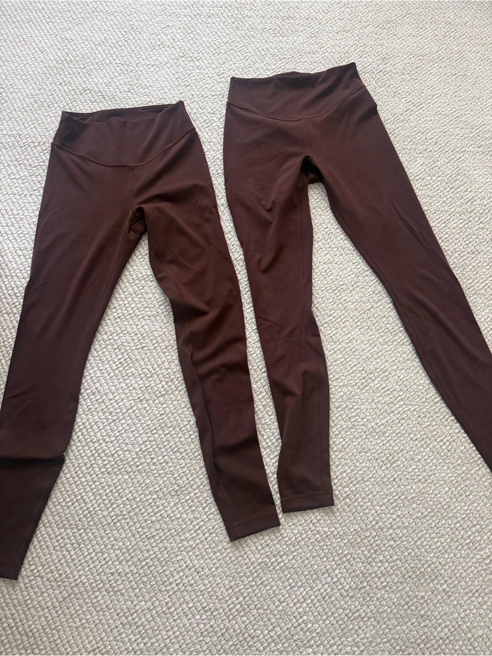 2 Pair Lululemon NWOT NEVER WORN High-Waist Women’s Leggings in Brown size 4